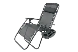 Шезлонг JUMI Relax Black до 130 кг.!