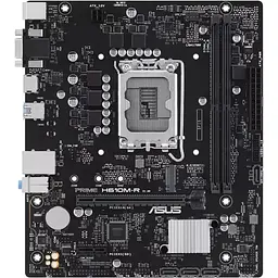 Материнська плата Asus Prime LGA1700, H610M-R-SI, H610, 2xDDR5, Int.Video(CPU), 4xSATA3, 1xM.2, 1xPCI-E 4.0x16, 1xPCI-E 3.0x1, ALC897, RTL 3xUSB3.2/4xUSB2.0, VGA/HDMI/DP, MicroATX
