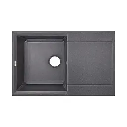 Кухонна мийка Lidz 780x495 / 230 BLA-03 (LIDZBLA03790495230)