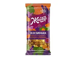 Козинак ЖАЙВІР "Асорті фруктово-горіховий", ф. 65г