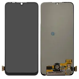 Дисплей для Xiaomi Mi A3, Mi CC9e, чорний, без рамки, Оригінал (переклеєне скло), M1906F9SH, M1906F9SI