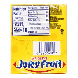 Жувальна гумка Juicy Fruit фруктова 37.5 г - мініатюра 3