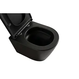 Унітаз підвісний Mixxus Premium Bevel-0304-T1 Black 480x360x360 мм сист. змиву Tornado 1.0 MP6677, Чорний матовий - мініатюра 6