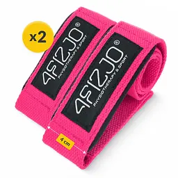 Лямки для станової тяги 4FIZJO Deadlift Straps Pink (P-5905973402293) - мініатюра 9