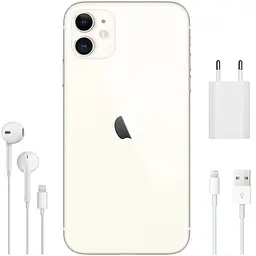 Смартфон iPhone 11 64GB Model A2221 Grade B Seller Refurbished White - мініатюра 6