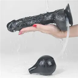Фалоімітатор - Squirt Extreme Dildo 10" Black - мініатюра 2