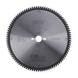 Диск пиляльний DeWALT EXTREME WORKSHOP, 305 х 30 мм, 96 z, TCG, - 5 градусів, надчистий різ (DT4290)