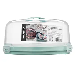 Тортівниця Ardesto Tasty baking, 28х14.5см, пластик, блакитний (AR2328TPM) - мініатюра 3