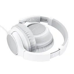 Навушники дротові ACEFAST H18 wired headset for kids Grey White - мініатюра 2