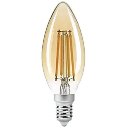 LED лампа Titanum Filament C37 4W E14 2200K бронза (TLFC3704142A) - мініатюра 2