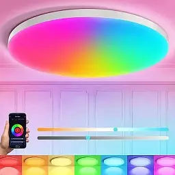 Стельовий LED світильник Ceiling Lamp Smart з RGB-підсвічуванням та пультом керування 24 Вт - мініатюра 6