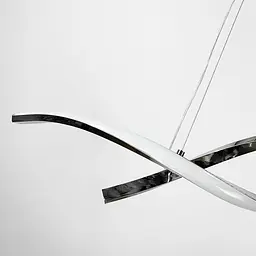 Видовжена люстра Gemo Led у срібному каркасі 120 см Line.F H 18L-1200 CH - мініатюра 8