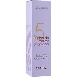 Шампунь проти жовтизни волосся Masil 5 Salon No Yellow Shampoo, 300 мл - мініатюра 2