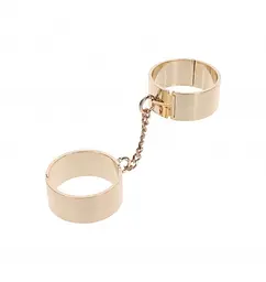 Наручники Taboom Dona Slave Wrist Cuffs 62 см золотий - мініатюра 2