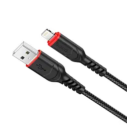 Кабель Hoco X59 Pisces Cable USB to Lightning 2,4A 1m Black