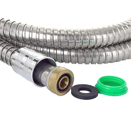 Шланг для душа 1/2" SS з підшипником 175см AQUATICA XB-9376 (9792042) - мініатюра 3