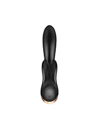 Смарт вібратор-кролик із подвійним відростком Satisfyer Double Flex Black - мініатюра 3