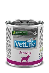 Вологий корм для собак Farmina Vet Life Struvite дієт. харчування, для розчинення струвітних уролітів, 300 г
