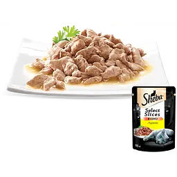 Вологий корм для котів Sheba з куркою в соусі 2.38 кг (28 шт. х 85 г) - мініатюра 4