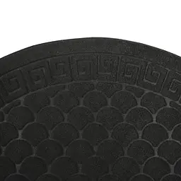 Килимок придверний Eco Fabric Луска півколо без кромки чорний 40 х 60 см (4060-017) - мініатюра 6