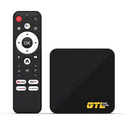 ТБ-приставка GTL Max Ultra Allwinner H313 (4 ядра), 2Gb, 16Gb, WiFi 6 RJ45, 2xUSB 2.0, microSD, Android 14 чорна