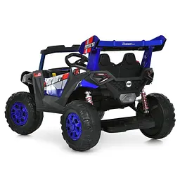 Дитячий електричний джип Bambi Racer 12V одномісний до 30 кг Синій (DE-169-E-944) - мініатюра 2