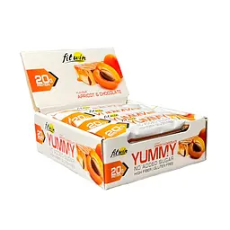 Протеїновий батончик FitWin (Yummy) — 12 × 55 г, лимон-мохіто