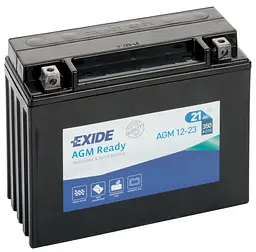 Мото акумулятор EXIDE Ready AGM 6СТ-21Ah АзЕ 12В 350А (EN) AGM12-23