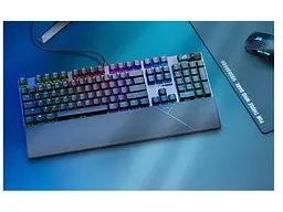 Клавіатура Asus ROG Strix Scope II RX Red EN/UK RGB Black (90MP0350-BKMA00) - мініатюра 3