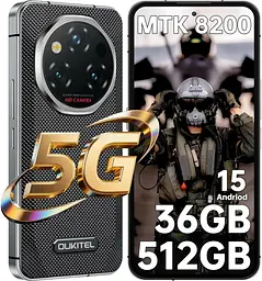 Смартфон Oukitel WP210, 12/512GB Black (Global) [NFC, 5G] - мініатюра 2