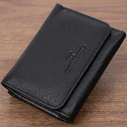 Шкіряний лаконічний гаманець для жінок ST Leather 22506 чорний - мініатюра 1