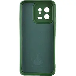 Чохол TPU GETMAN Liquid Silk Full Camera для Xiaomi 13 Pro Зелений / Dark green - мініатюра 3