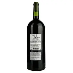 Вино Chateau Pied d'Argent Cuvee Montpezat AOP Cotes de Bordeaux 2021, червоне, сухе, 1,5 л - мініатюра 4