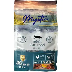 Сухий корм для дорослих котів Mystic беззерновий з куркою 500 г