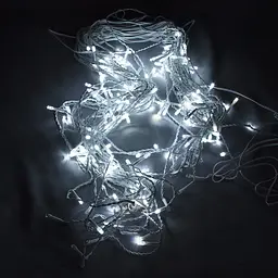 Світлодіодна новорічна гірлянда Devilon бахрома миготлива IP44 LED 200 л білий (950156) - мініатюра 2