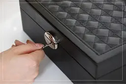 Скринька для прикрас, скриня для біжутерії, органайзер для прикрас Чорний колір - мініатюра 7