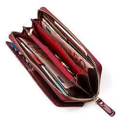Гаманець жіночий ST Leather 18434 (S7001A) на блискавці бордовий - мініатюра 10