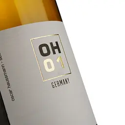 Вино Erben Oscar Haussmann Riesling, біле, напівсолодке, 9,5%, 0,75 л - мініатюра 3