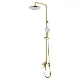 Душова система Mixxus Wilson 009-J з виливом brushed gold MI7124, Золотий