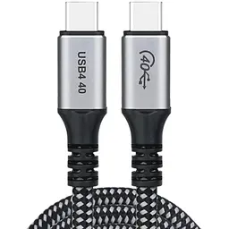 Кабель USB 4.0 Gen 3 Type-C M-M, 1,2 м, 240W (8K HDR) чорний, Choetech