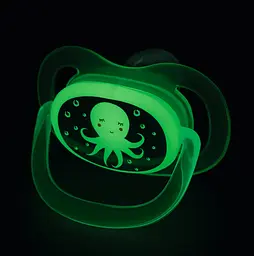 Пустушка силіконова Bebe Confort Physio Air Dummy Phospho Bblue Octopus, анатомічна, 0-6 міс., 2 шт., синя (3104201940) - мініатюра 5