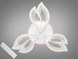 Стельова світлодіодна люстра з пультом і нічником Diasha MX2546/3WH LED 3color dimmer