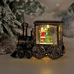 Світильник новорічний музичний Паротяг HC-D013 LED USB AAх3 (24.4x8.5x18.5см) - мініатюра 5