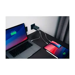 Зарядний пристрій Verbatim GaN 200 W 4 ports (2xUSB-C-100 W,USB-C-65 W /USB-A -3.0) (32204) - мініатюра 8