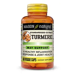 Натуральна добавка Mason Natural Turmeric, 60 вегакапсул