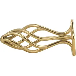 Анальна пробка Lockink Sevanda Hollow Spiral Golden Metal S - мініатюра 4