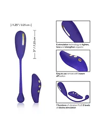 Віброяйце Calexotics Estim Remote Kegel, 7.5 см (синій) - мініатюра 5