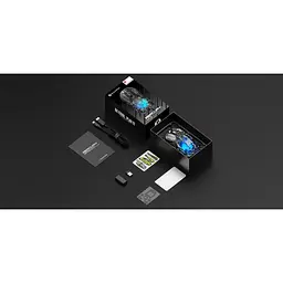 Миша GravaStar Mercury M2, BT/WL/USB-A, RGB, чорно-прозорий - мініатюра 2