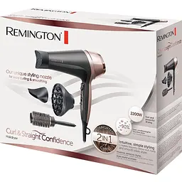 Фен Remington Curl & Straight Confidence D5706 чорно-бежевий - мініатюра 5