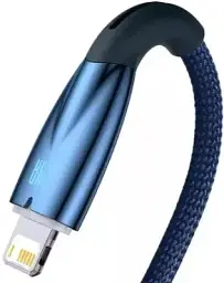 Кабель Baseus Glimmer Series Fast Charging Cable USB to Lightning 2.4A 2m CADH000303 Blue - мініатюра 3